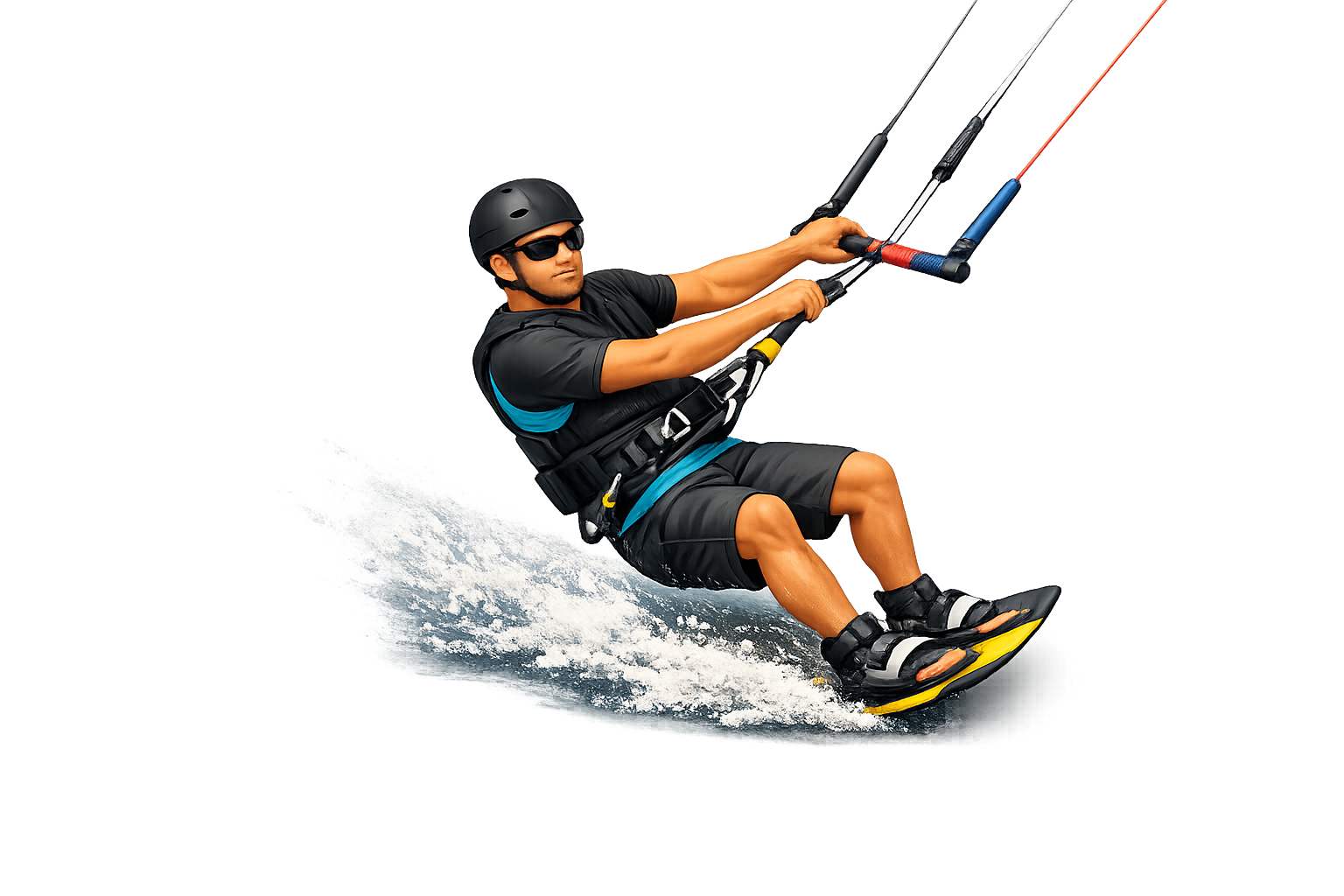 Kiteboarder on the coast