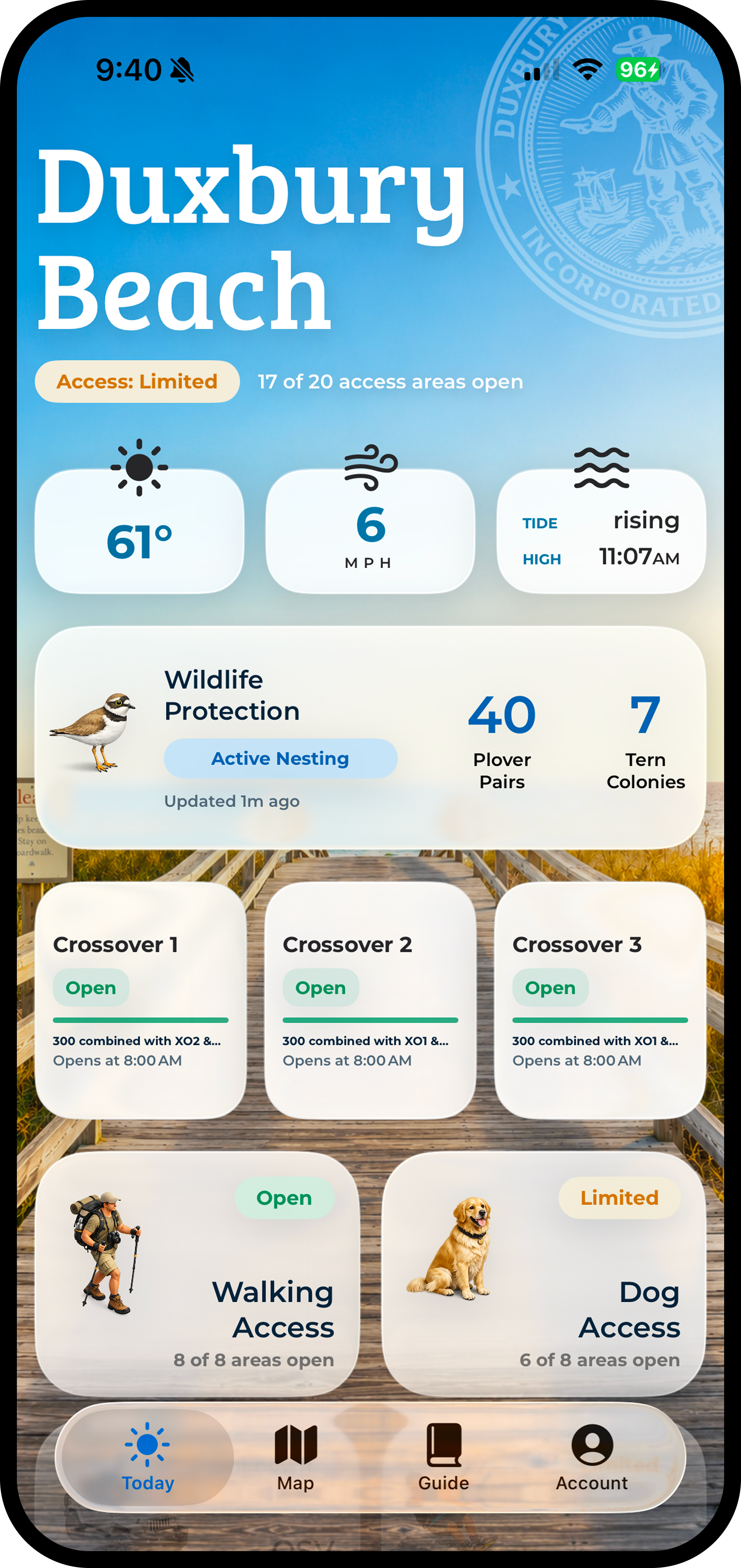 Duxbury Beach app preview